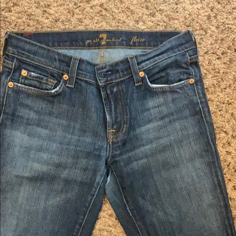 7 for all mankind flare jeans size 28
